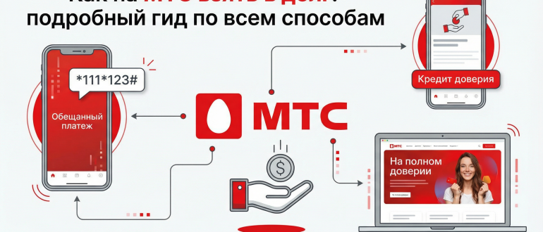 Как на МТС взять в долг: подробный гид по всем способам
